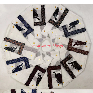Keffiyeh Shemagh für Herren und Damen – Arabisches Kopftuch Kufiya <span class=keywords><strong>Shemag</strong></span> 55x55 Zoll aus 20% Viskose + 80% Polyester mit Stickerei – Hidschab für Islamisches Muslimisches Eid - Product Image 3