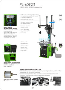 Cambio pneumatico semi automatico e bilanciatore ruota braccio laterale Asist PL-6092IT cambio pneumatico - Product Image 2