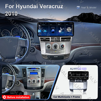 Kit complet d'écran Aijia pour HYUNDAI VERACRUZ 2010 LHD/RHD, autoradio Android avec grand écran gris fer et faisceau de câblage