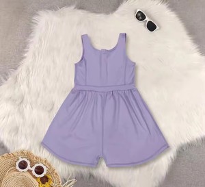 n-Stock - Monos de Yoga Transpirables sin Mangas para Bebés Niñas, Color Lavanda, Poliéster/Algodón - Product Image 4