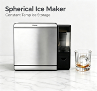 Nouvelle Arrivée Machine à Glaçons Sphériques Portable Purification de l'Eau 2 Modes Glaçons Cristallins Auto-Nettoyants pour Whisky et Fêtes