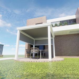 Pérgola <span class=keywords><strong>de</strong></span> Aluminio con Láminas Abatibles, Plazo <span class=keywords><strong>de</strong></span> Entrega Rápido para Remodelación <span class=keywords><strong>de</strong></span> Jardín y Terraza - Product Image 1