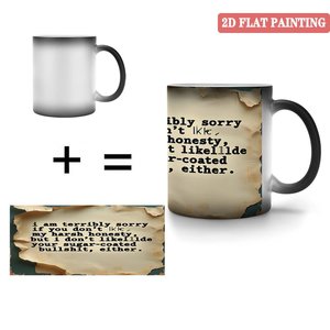 Travel <b>Camp</b> Magic Mug 11oz Frosted Black Ceramic Heat Color Changing Tea <b>Cup</b> - Product Image 4