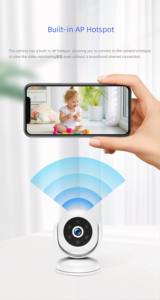 Cámara <span class=keywords><strong>de</strong></span> Red Inalámbrica Portátil A5 1080P Mini, Impermeable IP65, con Soporte <span class=keywords><strong>de</strong></span> Liberación Rápida, Control por Aplicación Inteligente para iOS <span class=keywords><strong>iPhone</strong></span> y Android - Product Image 2