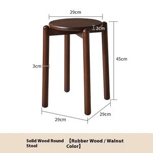 Taburete de madera apilable, ahorro de espacio de menos de 1m2 para cafetería, restaurante, hogar, muebles de comedor - Product Image 5