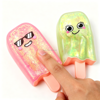 Jouet anti-stress souple en plastique solide de 14 cm, en forme de bâtonnet glacé, à remontée lente, sans liquide ni gel, pour le bureau, la maison, adultes et enfants