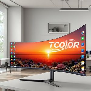 จอภาพสำหรับเล่นเกม165Hz 34นิ้วแบบโค้ง19 24 27 34 38นิ้วจอภาพแบบโค้งแผงควบคุมสำหรับเล่นเกม IPS พร้อม HD-MI DP - Product Image 1