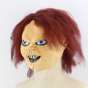 Nicro Scary Creepy Children Halloween Face Mask Masquerade Cosplay Party Props Horror <span class=keywords><strong>Chucky</strong></span> Ghost Doll Halloween Latex Mask - Product Image 3