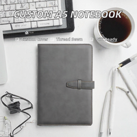 Carnet de notes classique en cuir avec logo imprimé, format A5, papier épais pour une écriture fluide, journal professionnel, 100 feuilles