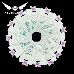 CY 3D Flatback Rhinestones Glass Colored Rhinestone Non Hotfix Flat Back Crystals