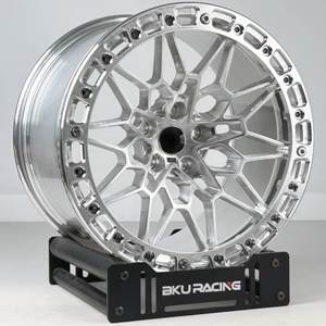Jantes Beadlock KW 5x112 pour <span class=keywords><strong>Audi</strong></span> Q3 Q5 Q7 A6 R8 18 19 pouces, jantes noires personnalisées en alliage d'aluminium forgé - Product Image 2