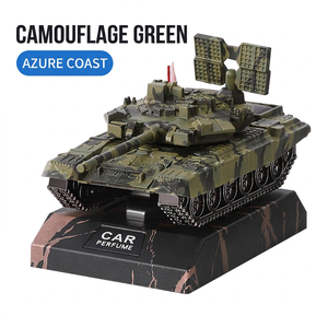 Purificador de Aire para Auto con Forma de Tanque de Combate, de Aleación, con Energía Solar y Función Giratoria, para Aromatizar el Interior del Vehículo - Product Image 4