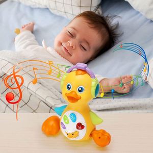 New Baby <b>Musical</b> Duck Toy Dancing Crawling Tummy Time Light up Infant Toys - Product Image 3