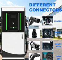 Chargeur EV DC étanche IP54 40 kW avec écran LCD pour zone de service routière extérieure