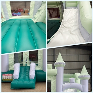Castillo Inflable Combinado de Alta Calidad con Diseño de Fútbol Blanco para Alquiler en Fiestas - Product Image 4