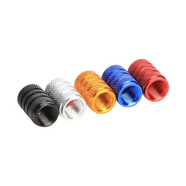 LY022 Round Style Aluminum Tire Valve Stem Caps for Auto Car Motorcycles