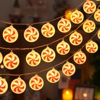 Guirlandes lumineuses de Noël à LED, styles Père Noël et Bonhomme de neige, lumières décoratives pour l'ambiance des fêtes de Noël, décorations intérieures et extérieures pour la maison