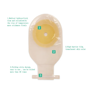 <span class=keywords><strong>Bolsa</strong></span> de Colostomía Médica Drenable, No Tejida, Hidrocoloide, Antialérgica, Modelo de Cierre A001, 15x27.5cm, <span class=keywords><strong>Farmacia</strong></span> Hospitalaria - Product Image 4