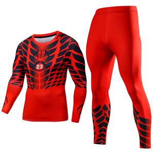 2 pz/<span class=keywords><strong>set</strong></span> da <span class=keywords><strong>uomo</strong></span> a compressione rapida e asciutta da <span class=keywords><strong>palestra</strong></span> allenamento abbigliamento sportivo da Jogging tuta sportiva tuta sportiva - Product Image 4