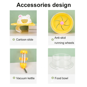 Toptan sevimli kedi kafası ev seyahat taşınabilir Hamster çift katmanlı kafes su ısıtıcısı ile - Product Image 4