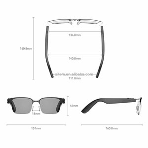 Lunettes Intelligentes Multimédias en Gros pour Lecture Audio, Enregistrement Audio et Traduction (AI), Certifiées CE RoHS FCC CCC, Idéales pour les Professionnels - Product Image 2