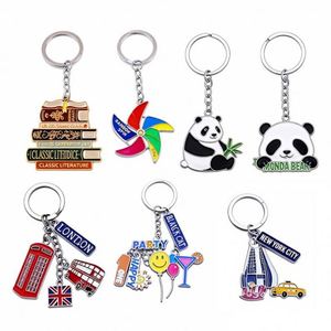 Enamel Customized Keyring Ring Keychains Holder Key Chains Metal Logo Design Wholesale Souvenir 2D 3D Custom Promotional <b>Gifts</b> - Product Image 6