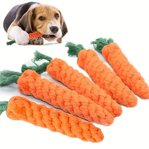 Jouet à mâcher en caoutchouc en forme de poisson à la menthe, poulet séché et carotte, anti-ennui, taille moyenne pour chats et chiens - Product Image 5