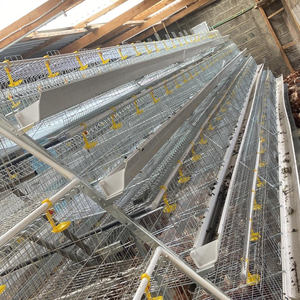 กรงเลี้ยงไก่แบบใหม่ 3/4 ชั้น แข็งแรง ทนทาน ผลิตจากเหล็กชุบสังกะสีแบบจุ่มร้อน อุปกรณ์ฟาร์มใช้งานง่าย - Product Image 4