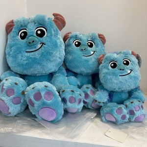 HY198 Ojos Grandes Monstruo Pelo Azul Monstruo Universidad <span class=keywords><strong>Sullivan</strong></span> Juguete de <span class=keywords><strong>Peluche</strong></span> Papel de Cuerpo Azul Cojín de <span class=keywords><strong>Peluche</strong></span> Muñeca Personalizada - Product Image 2