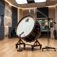 Tambour basse orchestrale de 36 pouces avec finition laquée premium, prix d'usine, avec 360 °   Support pivotant pour instrument de percussion de concert DFTF-3618-1