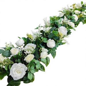Camino de Mesa de Tela de Seda Artificial 2024 para Bodas al Aire Libre, Día de la Madre y Regreso a Clases - Multicolor, Tacto Natural Real - Product Image 1