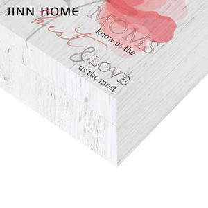 Caja de almacenamiento de <span class=keywords><strong>madera</strong></span> para el hogar Jinn, estilo Art Deco, decoración del hogar pintada a mano para envolver regalos, modelo tallado, pintura de amor - Product Image 3