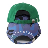 Dirancang dengan Baik 6 Panel Katun Camo Dewasa Terstruktur Penuh Melengkung Topi Bisbol Penutup Plastik Berbagai Warna Topi Olahraga
