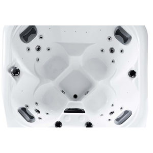 Jacuzzi Exterior Rectangular Independiente para 4 Personas, 24 Jets, <span class=keywords><strong>Cascada</strong></span> y Luces LED para Alquiler en Airbnb, Terraza y Jardín - Product Image 3