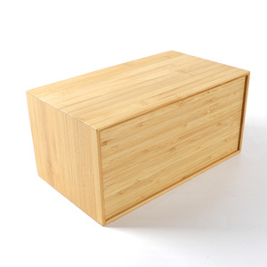 Bamboo storage <b>box</b>, desktop double drawer <b>box</b>, multi-layer drawer type, office <b>small</b> storage cabinet organizer <b>box</b>. Order now! - Product Image 3