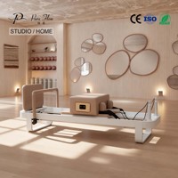 Precio de Fábrica Reformer Plegable de Aluminio Blanco, Máquina de Pilates Comercial