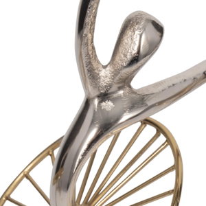 Statuette scultoree in metallo di ballerine per decorazioni domestiche, ornamenti eleganti per bagno, ufficio, scrivania, soggiorno. - Product Image 6