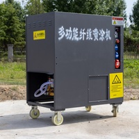 Machine automatique d'isolation en mousse pour l'industrie agricole Nouveau modèle Pulvérisateur de cellulose en fibres minérales inorganiques Efficacité améliorée de la pompe