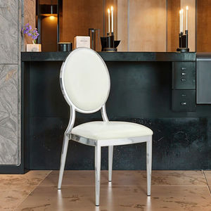 Silla de comedor trasera de hierro galvanizado para Banquete de boda de Hotel de alta calidad de fábrica - Product Image 5