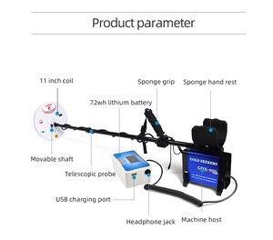 Cercatori d'oro GDX-8000 <span class=keywords><strong>caccia</strong></span> al tesoro sotterraneo industriale cercatore <span class=keywords><strong>di</strong></span> metalli metal detector - Product Image 2