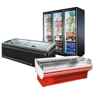 Equipo de refrigeración usado, refrigerador de pared, escaparate de supermercado