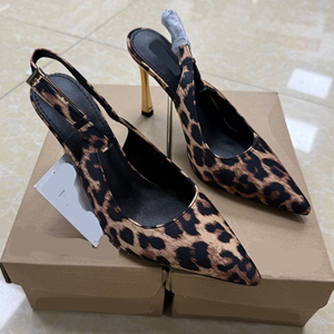 Nuevos Zapatos de Tacón Alto para Mujer de Alta Calidad, Zapatos Müller de Tacón de Aguja en Punta con Correa de un Botón, Sandalias de Mujer - Product Image 6