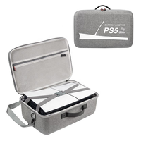 Étui de transport PS5 Slim, coque rigide antichoc, sac de rangement pour console PlayStation 5 Slim, accessoires de manette, organisateur de voyage