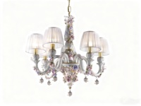 Lustre décoratif personnalisé, luxe moderne, grand lustre en céramique fait main pour hall d'hôtel, luminaire de plafond moderne