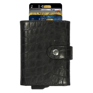 CardHoda PU <b>RFID</b> <b>Blocking</b> Slim Fold Unisex Short Minimalist Design 6 Inch Card Holder <b>Wallet</b> - Product Image 3