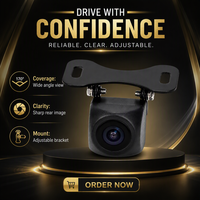 Caméra de recul universelle pour voiture, capteur de stationnement arrière, caméra de recul grand angle 120 degrés