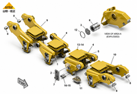 Nouvelle Charière Centrale de Machine de Construction 7T-0375 7T0375 pour D9 D10