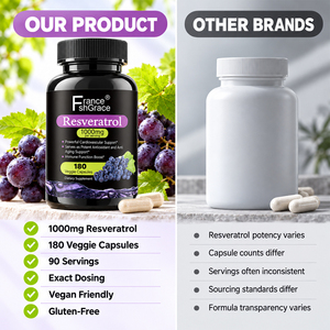 Fabricante de Marca Privada Shecome, Suplemento de Resveratrol, Apoya la Energía para Mujeres y Hombres, Cápsulas de Resveratrol para el Cuidado de la Salud - Product Image 4