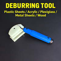 Outil de débavurage pour le façonnage des bords en acrylique, plastique, verre et plaques métalliques – Outil manuel