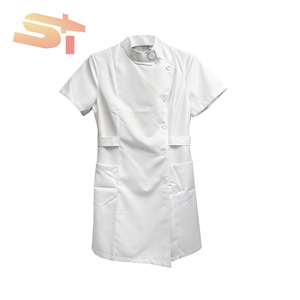 <span class=keywords><strong>Camice</strong></span> Bianco in Poliestere Traspirante SIKE per Medici, Infermieri, Farmacie e Laboratori, Comodo <span class=keywords><strong>Camice</strong></span> Medio-Lungo per Donne - Product Image 4